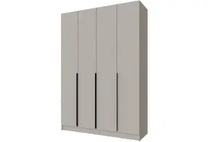 Шкаф Мадрид (1,6) ящики внутри, кашемир