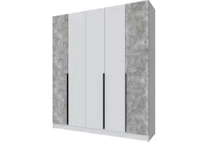 Шкаф Мадрид (2,0) ящики внутри, ателье светлое