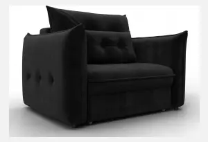 Кресло Лига-100 НПБ SEVEN 35 черный (Велюр)