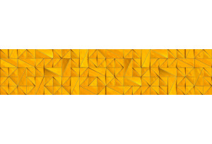 Стеновая панель SP MSK Треугольники Жёлтый