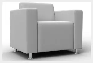 Кресло Лига-093 ВН Белый (Экокожа)