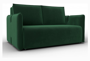 Диван прямой Лига-117 SEVEN 626 зеленый (Велюр)