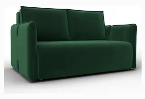 Диван прямой Лига-117 SEVEN 626 зеленый (Велюр)