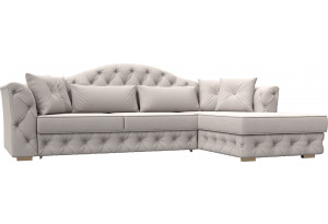 Диван угловой Артис правый угол JOLY 05 бежевый (Замша)