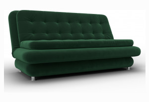 Диван-книжка Лига-123 SEVEN 626 зеленый (Велюр)