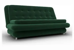 Диван-книжка Лига-123 SEVEN 626 зеленый (Велюр)