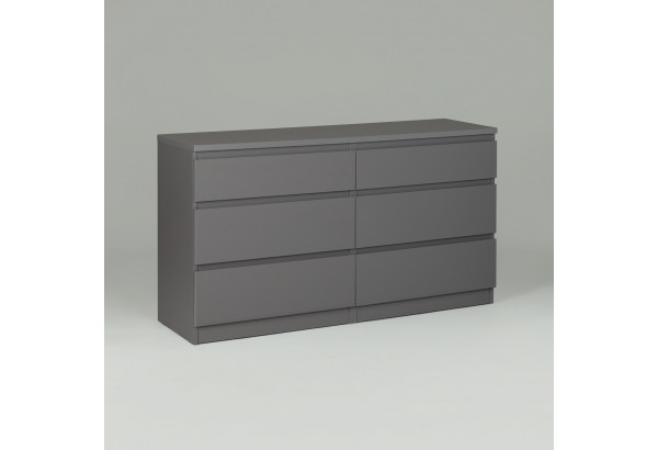 2.03.02.080.4 КАСТОР комод 6 ящиков RU серый - главное фото