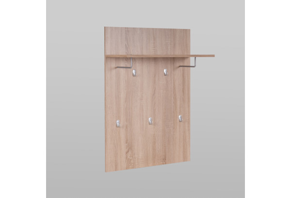 Вешалка СИРИУС настенная с полкой, цвет Дуб Сонома - главное фото