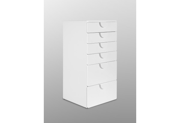 S02016 ПИКСИ комод 6 ящиков 60x57x123, робкий подснежник - главное фото