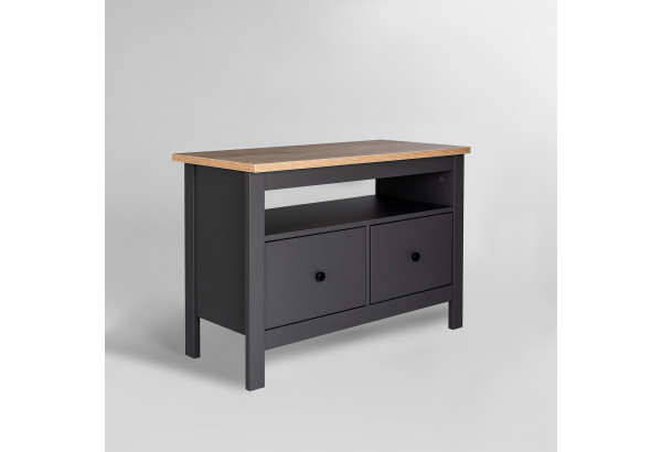 2.08.03.080.15 САГА тумба 2 ящика серая/ясень RU - главное фото