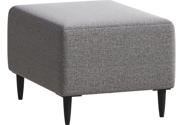 Пуф Тайвас светло-серый, ткань рогожка - главное фото