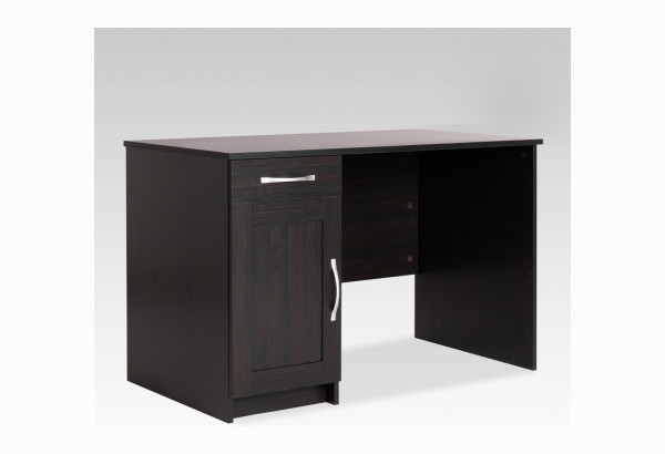 Стол КАСТОР письменный с одной тумбой и одним ящиком, цвет Дуб Венге - главное фото