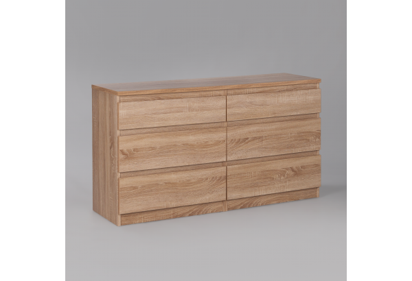 Комод "Кастор" 6 ящиков, дуб сонома - главное фото