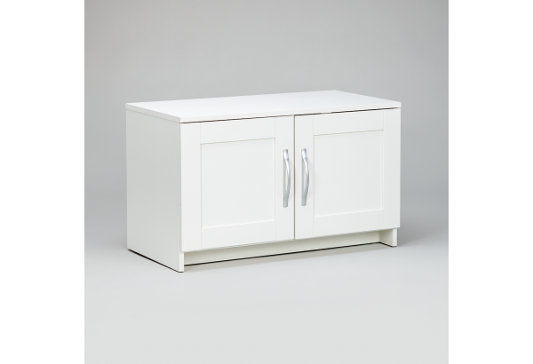 Тумба СИРИУС двухдверная низкая, цвет белый - главное фото