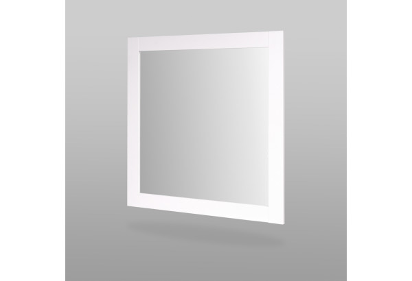 Зеркало СИРИУС квадратное настенное, цвет белый - главное фото