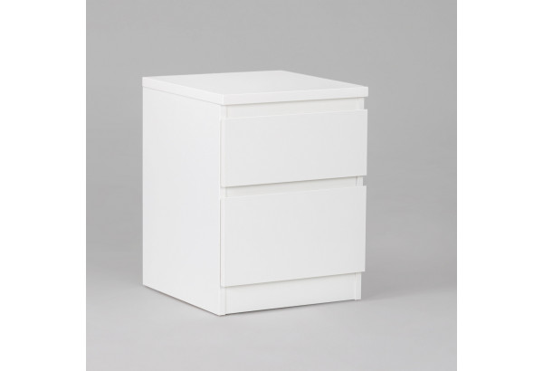 Тумба "Кастор" 2 ящика, белая - главное фото