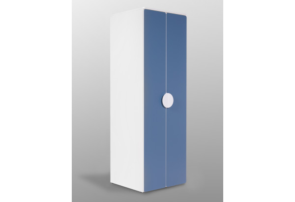 S02498 ПИКСИ шкаф распашной с 2 дверьми и полкой 60x57x183, озорной василек - главное фото