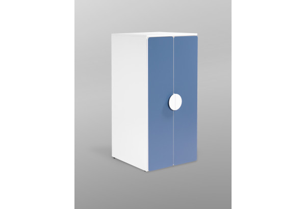 S02474 ПИКСИ шкаф распашной с 2 дверьми и 3 полками 60х57х123, озорной василек - главное фото