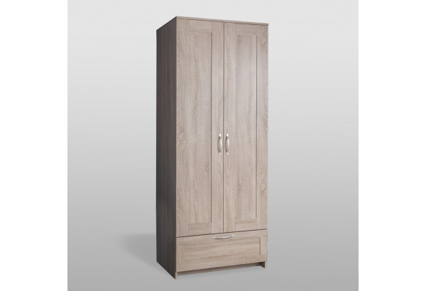 Шкаф СИРИУС двудверный с выдвижным ящиком, Дуб Сонома - главное фото