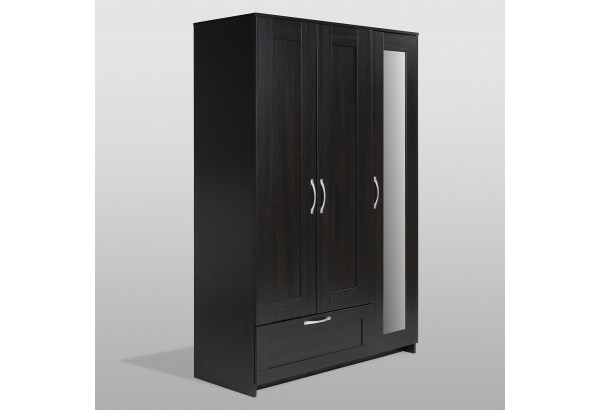 Шкаф комбинированный "Сириус" 3 двери, 1 ящик, дуб венге - главное фото