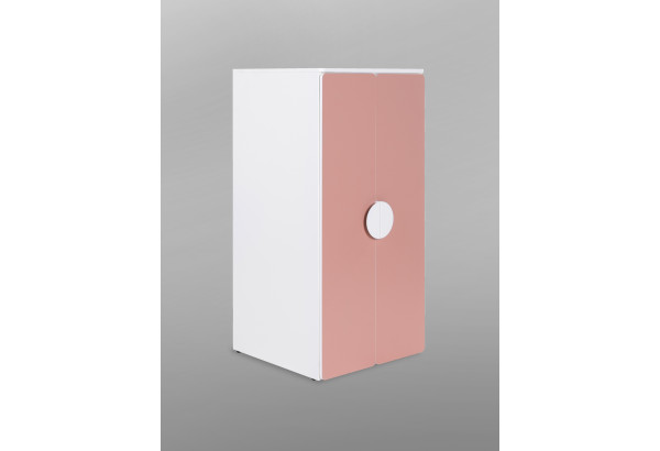 S02573 ПИКСИ шкаф распашной с 2 дверьми и 3 полками 60х57х123, мечтательный пион - главное фото