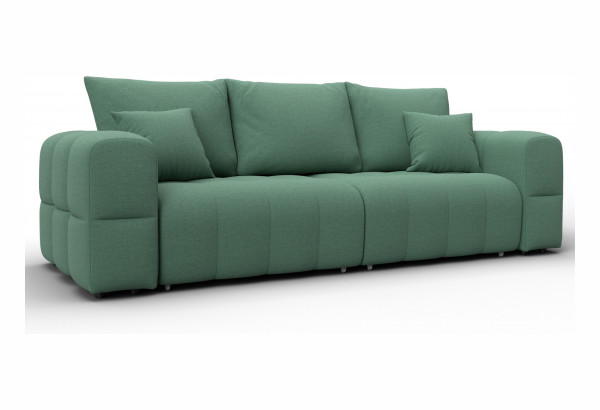 Диван прямой Лига-110 НПБ Амур 11 зеленый (Рогожка) - главное фото