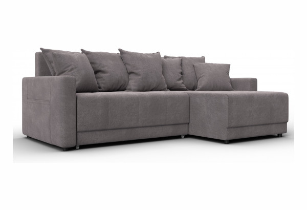 Диван угловой Лига-125 угол универсальный LAIM 04 бежевый (Велюр) - главное фото