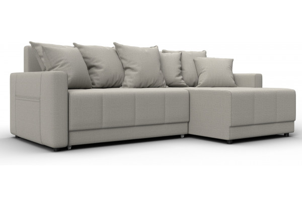 Диван угловой Лига-125 угол универсальный Амур 02 бежевый (Рогожка) - главное фото