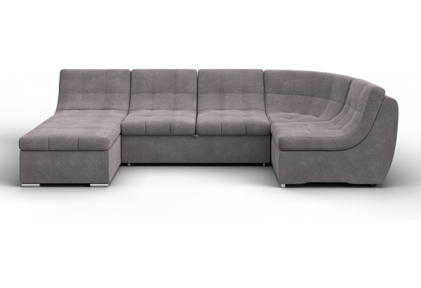 Диван П-образный модульный Холидей LAIM 04 бежевый (Велюр) - главное фото