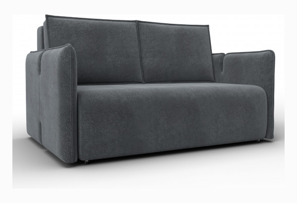 Диван прямой Лига-117 LAIM 23 светло-серый (Велюр) - главное фото