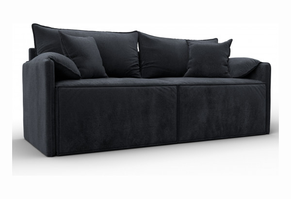 Диван прямой модульный Лига-106 TOWER 11 темно-серый (Велюр) - главное фото