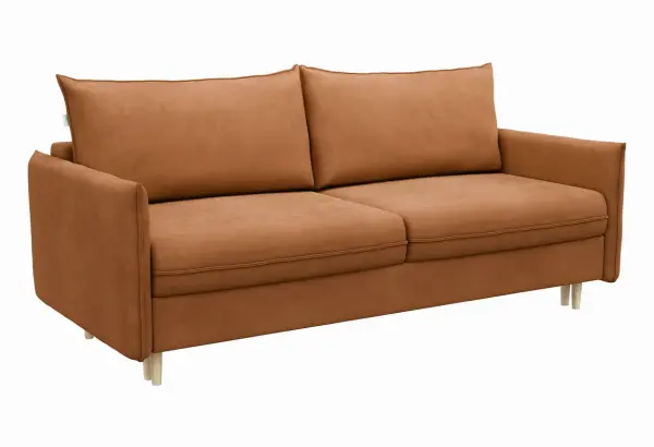 СКАНДИ Диван тканевый прямой терракотовый - главное фото