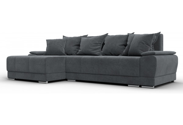 Диван угловой Лига-119 угол левый LAIM 23 светло-серый (Велюр) - главное фото