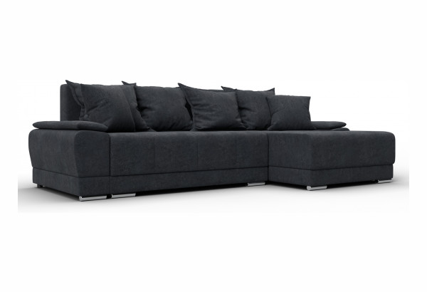 Диван угловой Лига-119 угол правый LAIM 26 темно-серый (Велюр) - главное фото