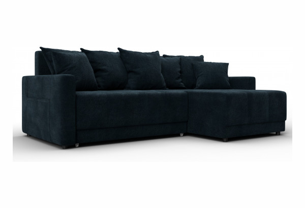 Диван угловой Лига-125 угол универсальный LAIM 21 графит (Велюр) - главное фото