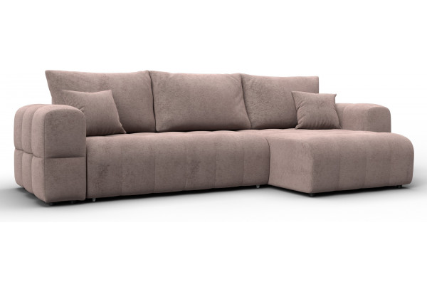 Диван угловой Лига-110 НПБ угол универсальный TOWER 05 бежевый (Велюр) - главное фото