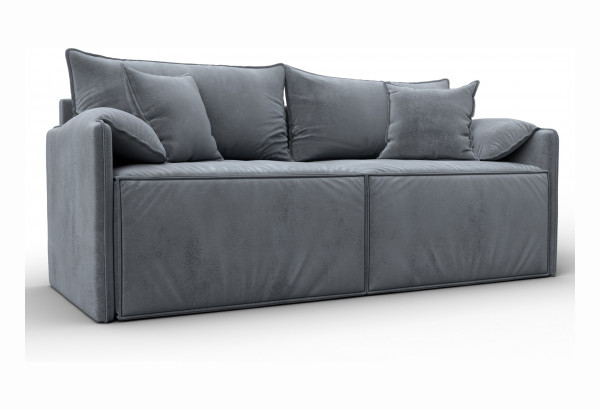 Диван прямой модульный Лига-106 TOWER 10 серый (Велюр) - главное фото