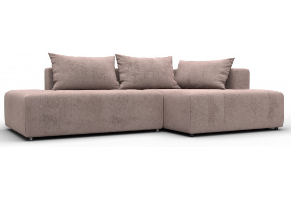 Диван угловой Лига-103 НПБ угол правый TOWER 05 бежевый (Велюр) - главное фото