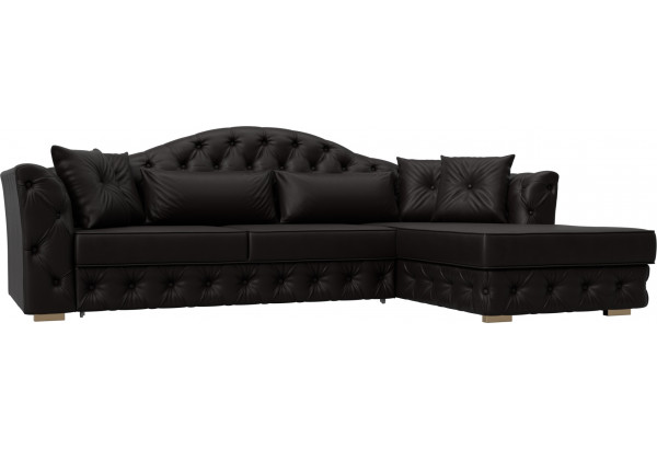 Диван угловой Артис правый угол GRIFON 12 коричневый (Экокожа) - главное фото