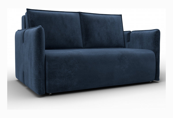 Диван прямой Лига-117 TOWER 13 синий (Велюр) - главное фото