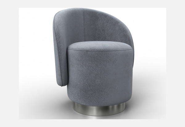 Кресло Лига-108 TOWER 10 серый (Велюр) - главное фото