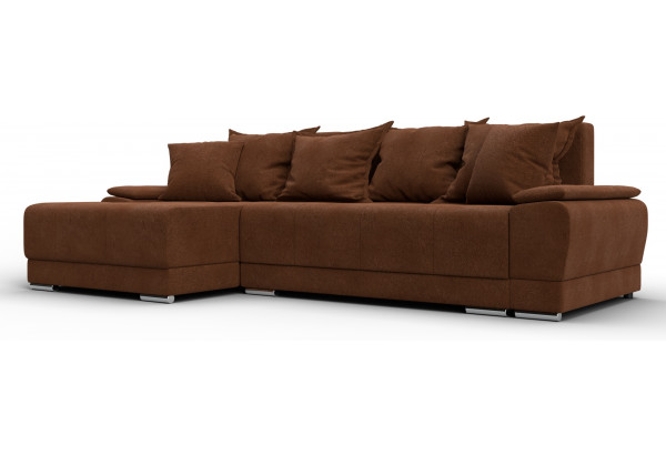 Диван угловой Лига-119 угол левый LAIM 14 терракотовый (Велюр) - главное фото