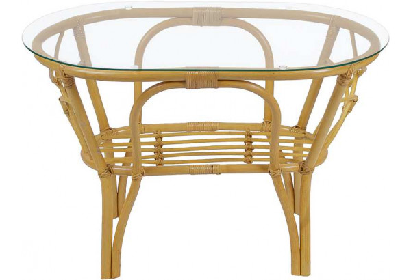 Стол овальный Багама в цвете мёд - главное фото