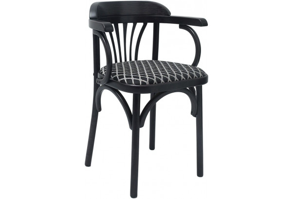 Кресло Венское мягкое с рогожкой, венге (черный) - главное фото