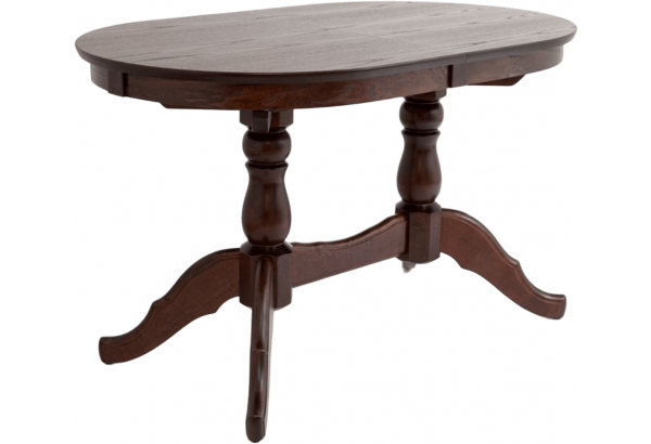 Раздвижной обеденный стол Лилия, темно-коричневый - главное фото