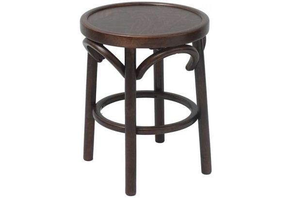 Табурет Венский твердый, темно-коричневый - главное фото