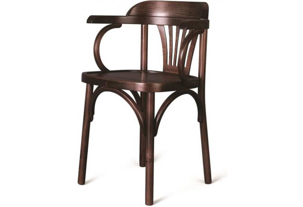 Кресло Венское твердое, темно-коричневый - главное фото