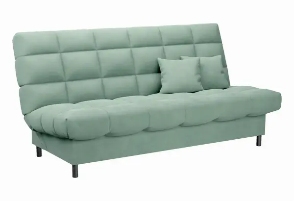 ЮТА Диван прямой мятный ППУ, с черными ножками - главное фото