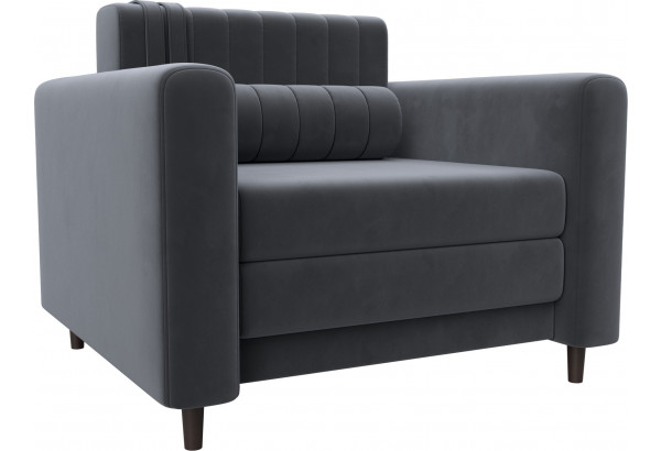 Кресло Лига-070 SEVEN 17 серый (Велюр) - главное фото