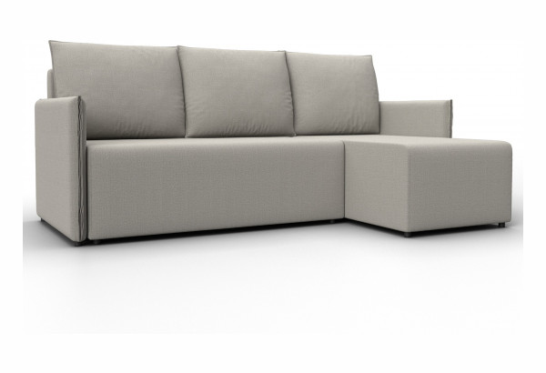 Диван угловой Лига-124 угол универсальный Амур 02 бежевый (Рогожка) - главное фото